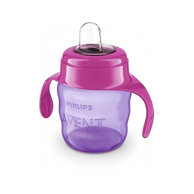 Philips Avent Slikon Uçlu PP Damlatmaz Bardak 6+ Ay 200 ml - Kız ( SCF551-03 )