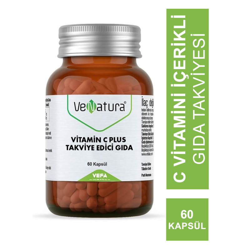 Venatura Vitamin C Plus 500mg Takviye Edici Gıda 60 Kapsül
