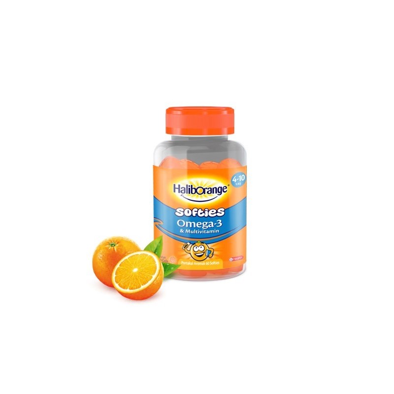 Haliborange Portakal Aromalı Omega-3 Destekli Multivitamin 60 Kapsül