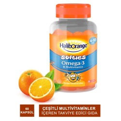 Haliborange Portakal Aromalı Omega-3 Destekli Multivitamin 60 Kapsül
