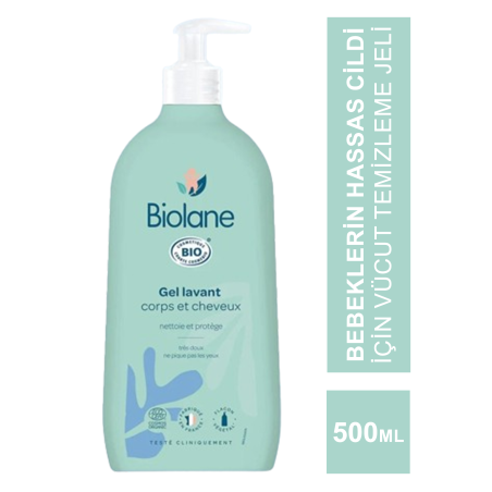 Biolane Hair&Body Gel Lavant ( Saç ve Vücut Temizleme Jeli ) 500 ml