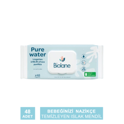 Biolane Pure Water Wipes ( Saf Sulu Islak Mendil ) 48 Adet
