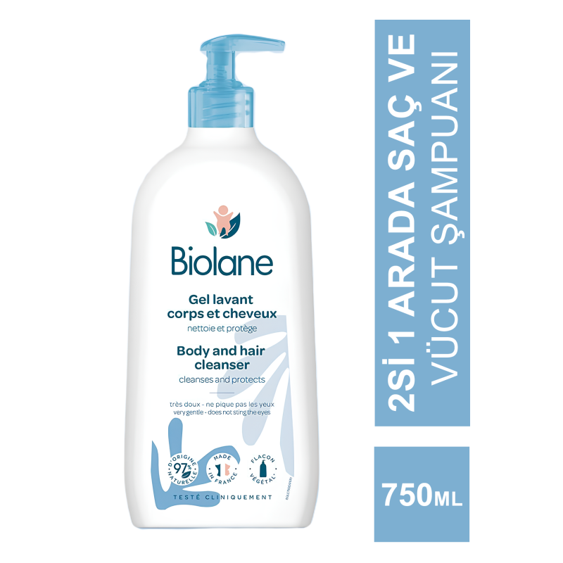 Biolane Body and Hair Cleanser ( Saç ve Vücut Şampuanı ) 750 ml