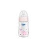Wee Baby Klasik+ Geniş Ağızlı Cam Biberon 0-6 Ay ( Pembe ) 180 ml (No:140)