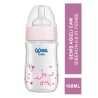 Wee Baby Klasik+ Geniş Ağızlı Cam Biberon 0-6 Ay ( Pembe ) 180 ml (No:140)