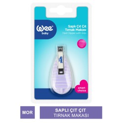 Wee Baby Saplı Çıt Çıt Tırnak Makası - Mor ( 888 )