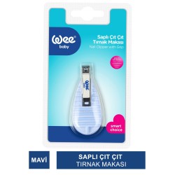 Wee Baby Saplı Çıt Çıt Tırnak Makası - Mavi ( 888 )