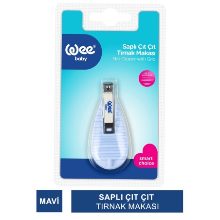 Wee Baby Saplı Çıt Çıt Tırnak Makası - Mavi ( 888 )
