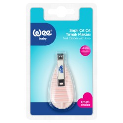 Wee Baby Saplı Çıt Çıt Tırnak Makası - Pembe ( 888 )