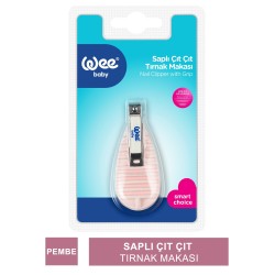 Wee Baby Saplı Çıt Çıt Tırnak Makası - Pembe ( 888 )