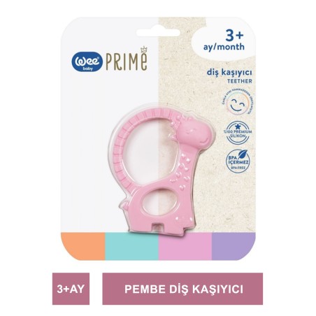 Wee Baby Prime Diş Kaşıyıcı 3+ Ay - Pembe ( 928 )