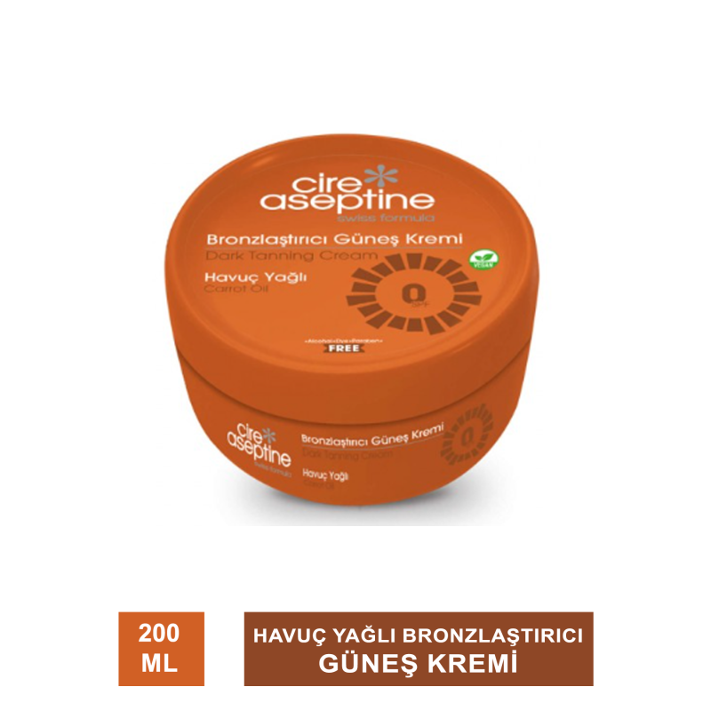 Havuç Yağlı Bronzlaştırıcı Güneş Kremi 200 ml