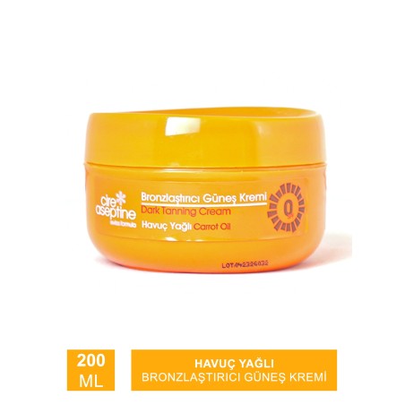 Cire Aseptine Havuç Yağlı Bronzlaştırıcı Güneş Kremi 200 ml