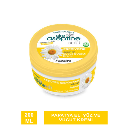 Cire Aseptine Soft Prebiyotik Papatya El, Yüz Ve Vücut Kremi 200 Ml