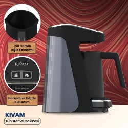 Goldmaster Kivam Gm-8380An Antrasit Türk Kahve Makinesi