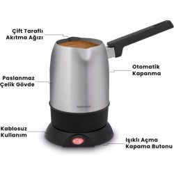Goldmaster Kahvezade By-5321 Çelik Türk Kahve Cezvesi