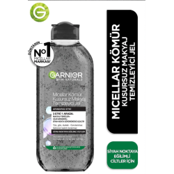 Garnier Miceller Kömür Kusursuz Makyaj Temizleyici Jel 400 ml