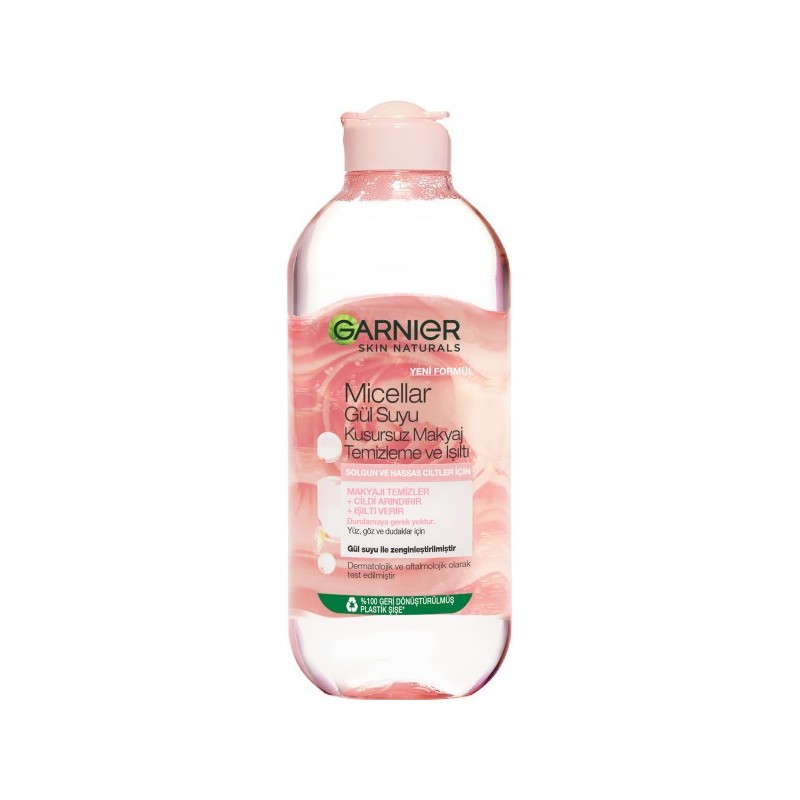 Garnier Micellar Gül Suyu Kusursuz Makyaj Temizleme & Işıltı 400 ml