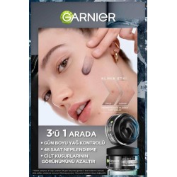 Garnier Saf ve Temiz AHA&BHA Kömür Matlaştırıcı Günlük Nemlendirici Krem 50 ml
