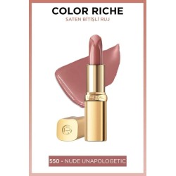Loreal Paris Color Riche Saten Bitişli Ruj - 550 Nude Unapologetic