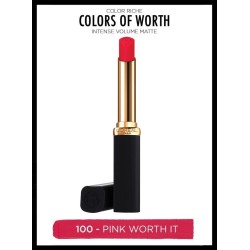 Loreal Paris Color Riche Intense Volume Matte Ruj - 100 Pink Worth It