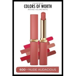 Loreal Paris Color Riche Intense Volume Matte Ruj - 600 Nude Audacious