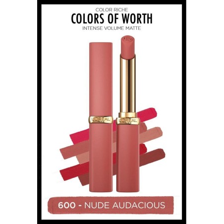 Loreal Paris Color Riche Intense Volume Matte Ruj - 600 Nude Audacious