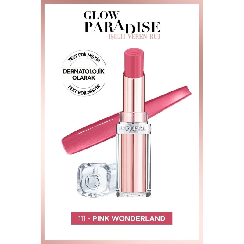 Loreal Paris Glow Paradise Balm-in-Lipstick - Işıltı Veren Ruj 111 Pink Wonderland