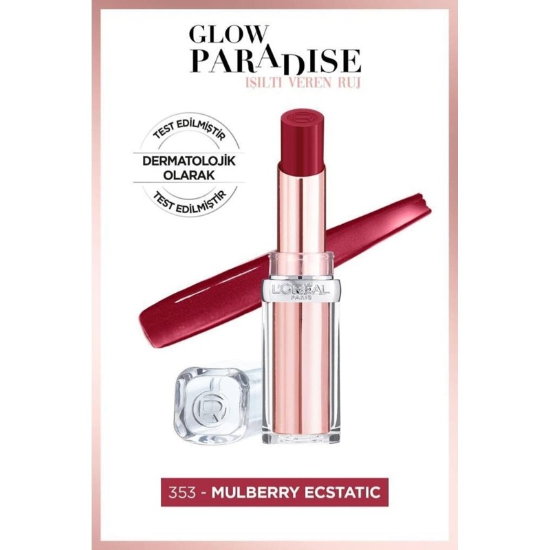 Loreal Paris Glow Paradise Balm-in-Lipstick - Işıltı Veren Ruj 353 Mulberry Ecstatic
