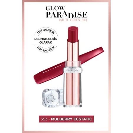 Loreal Paris Glow Paradise Balm-in-Lipstick - Işıltı Veren Ruj 353 Mulberry Ecstatic