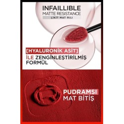 Loreal Paris Infaillible Matte Resistance Likit Mat Ruj - 115 Snooze Your Alarm