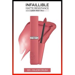 Loreal Paris Infaillible Matte Resistance Likit Mat Ruj - 120 Major Crush