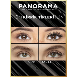 Loreal Paris Panorama Hacim Veren Maskara Kahverengi 9.9 ml