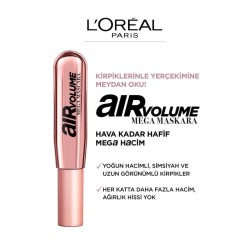 Loreal Paris Air Volume Mega Hacim Veren Maskara - Siyah