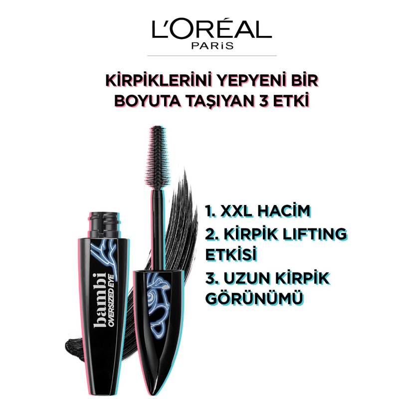 Loreal Paris Bambi Oversized Eye Maskara - Siyah 8.9ml