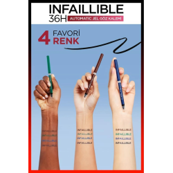 Loreal Paris Infaillible Automatic Jel Göz Kalemi - Mavi
