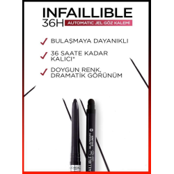 Loreal Paris Infaillible Automatic Jel Göz Kalemi - Mat Siyah