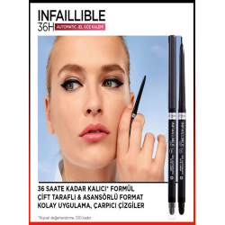 Loreal Paris Infaillible Automatic Jel Göz Kalemi - Mat Siyah