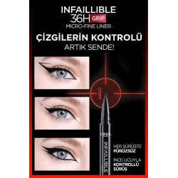 Loreal Paris Infaillible 36H Grip Micro Fine Eyeliner 04 DEW BERRY -Mor-