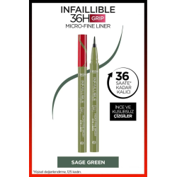 Loreal Paris Infaillible 36H Grip Micro Fine Eyeliner 05 SAGE GREEN -Yeşil-