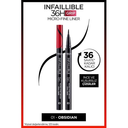 Loreal Paris Infaillible 36H Grip Micro Fine Eyeliner 01 Obsidian - Siyah