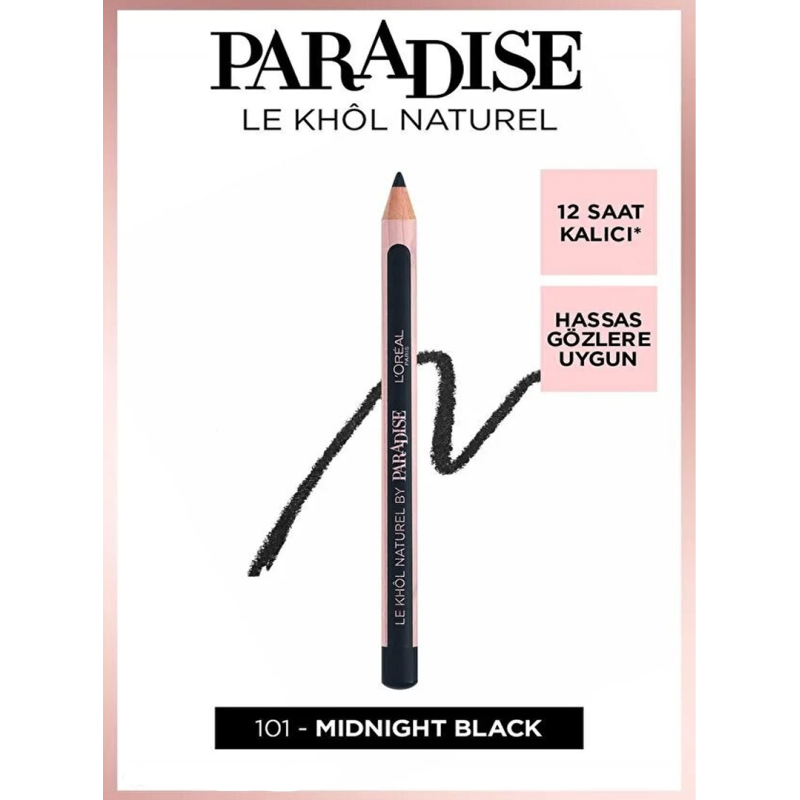 Loreal Paris Paradise Le Khol Göz Kalemi 101 Midnight Black