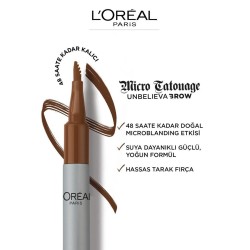 Loreal Paris Unbelieva Brow Micro Tatouage Kaş Kalemi - 108 Dark Brunette