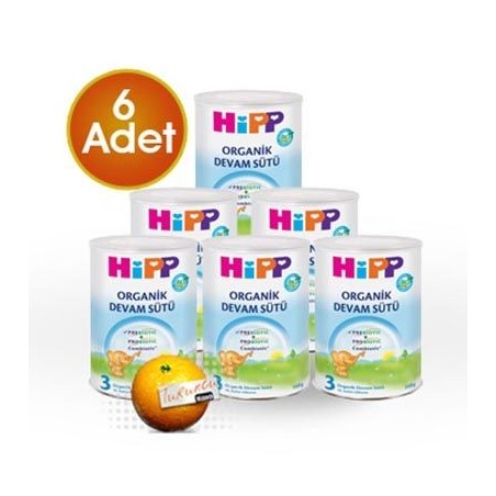 HiPP 3 Organik Combiotik Devam Sütü 350 gr 6 Adet