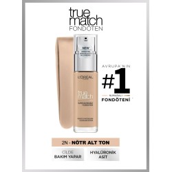 Loreal Paris True Match Bakım Yapan Fondöten - 2N Vanille/Vanilla 30ml