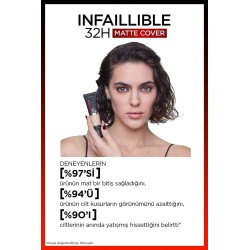 Loreal Paris Infaillible 32H Matte Cover Yüksek Kapatıcı Fondöten -  110 VANIL