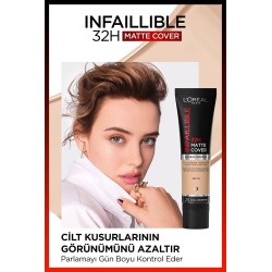 Loreal Paris Infaillible 32H Matte Cover Yüksek Kapatıcı Fondöten -  175 SABLE
