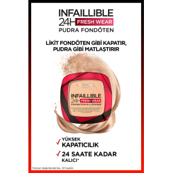 Loreal Paris Infaillible 24H Fresh Wear Pudra Fondöten 40 Cashmere 9gr