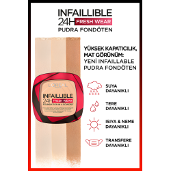 Loreal Paris Infaillible 24H Fresh Wear Pudra Fondöten 40 Cashmere 9gr