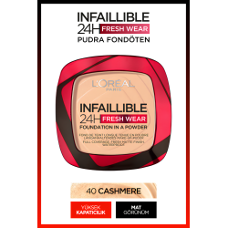 Loreal Paris Infaillible 24H Fresh Wear Pudra Fondöten 40 Cashmere 9gr